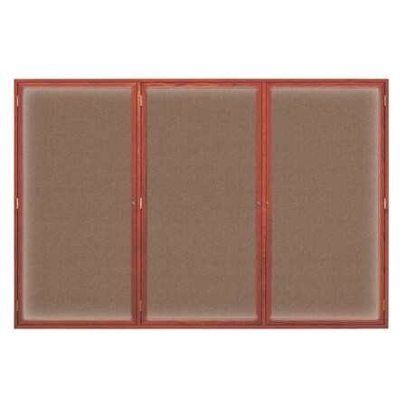 United Visual Products Open Faced Traditional Corkboard, 24x18" UV640A-BRONZE-KEYLIME